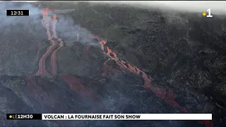 Le Piton de la Fournaise est en éruption