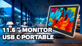 Portable 11.6 inch monitor with USB power, for smart home servers