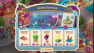 Venice Carnival - New Decorations Playirx Homescapes Android Gameplay