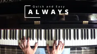Always Bon Jovi Piano Lesson. Easy in Key of C / A Minor