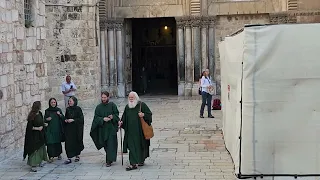 Jesus was risen, resurrected - Sunday bells of the Church of the Holy Sepulchre, Jerusalem