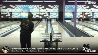 Pete Weber goes for eight strikes in a row to close out PBA50 match