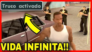 🔥TRUCO de VIDA INFINITA GTA San Andreas PC - Como Tener VIDA INFINITA (ser Inmortal) GTA SA