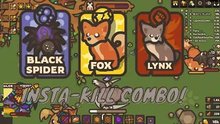 Easiest learned insta-kill combo (Lynx,spider and fox) taming.io