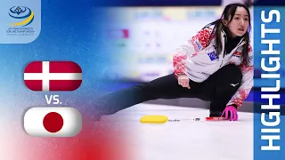 DENMARK v JAPAN - Round-robin game Highlights - LGT World Women’s Curling Championship 2023