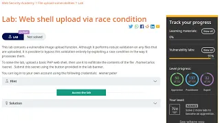 Web Security Academy | File Upload | 7 - Web Shell Upload Via Race Condition