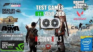 GTX 950 + Xeon E3-1220v3 | 10 Games Tested