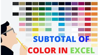 SubTotal Of Color In Excel | Beginners Vlookup Tool