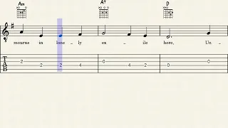 O Come, O Come, Emmanuel - Easy Guitar Sheet Music with Tabs & Chords