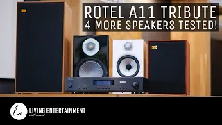 Rotel A11 Tribute: 4 More Speakers Tested! - Monitor Audio, Bowers & Wilkins, and Wharfedale