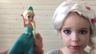 Макияж как у Эльзы! Интересное для девочек! Makeup like Elsa Frozen! Interesting for girls