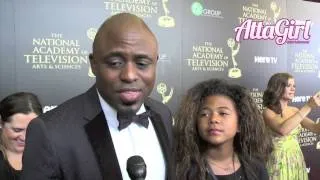 Wayne Brady chats on the Emmy's red carpet