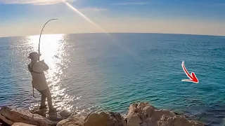 Destin Jetty Fishing with Live Bait - MONSTER Caught!