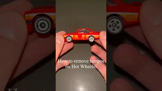 HOW TO REMOVE TAMPOS/DECALS ON HOT WHEELS!🔥#hotwheels