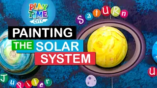 Painting the Solar System - Crayola Space Science Kit - Fun facts about the solar system