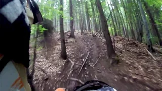 KTM Exc 525 Hard Enduro climb on tree roots