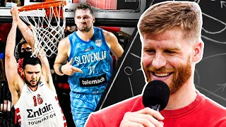 Thomas Walkup REACTS to Viral Olympiacos Videos & Crazy Luka Pass