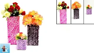 How to Make a Flower Vase from Milk Container