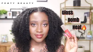 NEW FENTY GLOSS BOMB HEAT HOT CHERRY 🍒 | Is it worth it? | Swatch & Review