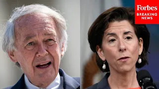 Ed Markey And Gina Raimondo Speak About Climate Crisis And Effects On Ocean At NOAA Fisheries Center