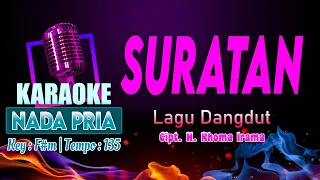 SURATAN Karaoke [NADA Pria/Cowok] Lagu Dangdut Cipt. H. Rhoma Irama - Key :  G♭m Tempo : 135