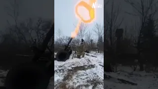 Ukrainian mortars are working on the resist of the French 120mm mortar MO-120-RT61. #shortvideo