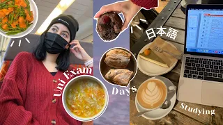 EXAM STRESS | days of semi productive study | Japanese & philosophy college/uni student vlog