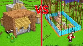 JJ vs Mikey Secure Village Challenge in Minecraft (Maizen)