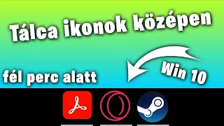 Így teheted középre az Tálca Ikonokat Win 10 Rendszeren #Shorts 17