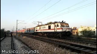 Musical Sounds : Non-Stop Honking August Kranti Rajdhani Express | Indian Railways