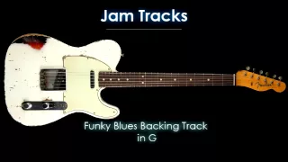 Funky Blues Guitar Backing Track in G