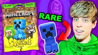 I Won MYSTERY MINECRAFT Squishies! (1 in 24 have RARE CHARGED CREEPER)