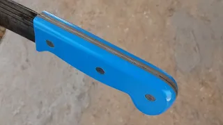 Making a machete handle with simple materials