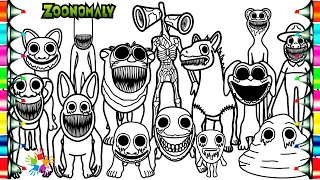 ZOONOMALY 2 Coloring Pages / How To Color New Zoonomaly Monsters / NCS Music