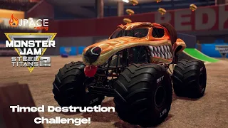 TIMED DESTRUCTION CHALLENGE! | Monster Jam Steel Titans 2