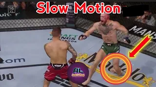 Conor VS Poirier 3 - Break Leg // Slow Motion