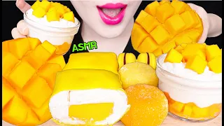 ASMR MANGO PARTY *MANGO CREPE CAKE, FRESH MANGO, MANGO PARFAIT 망고 크레이프 케이크, 망고 파르페 먹방 EATING SOUNDS