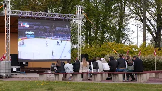Latvijas hokeja izlasi PČ atbalsta arī Latgalē