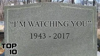 Top 10 Haunting Messages Left On Tombstones