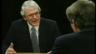 John Major interviewed by Charlie Rose after election defeat 1997
