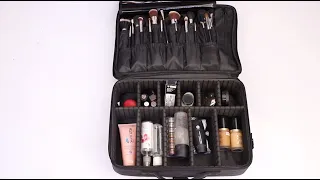 NFI essentials 3 Layers Large Makeup Box Cosmetic Makeup Kit Professional Storage Organizer Travel