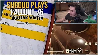 Shroud Plays Fallout 76 Nuclear Winter Battle Royale Game Mode For The First Time!