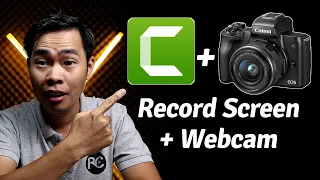 Camtasia Screen Recorder - How To Record Screen and Use Camera as Webcam with Camtasia