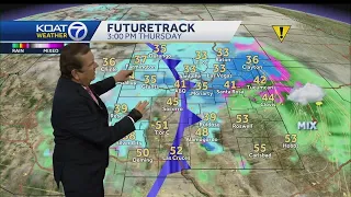 Quiet conditions before increasing snow in New Mexico