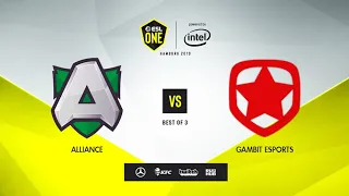 Alliance vs Gambit Esports, ESL One Hamburg 2019, bo3, game 2 [Ns & Lex]