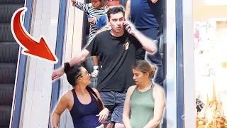 AWKWARD PHONE CALLS on the ESCALATOR PRANK!!