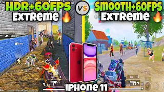 HDR & Smooth 60fps test in IPhone 11 🤔 BGMI Pubg gameplay 🔥