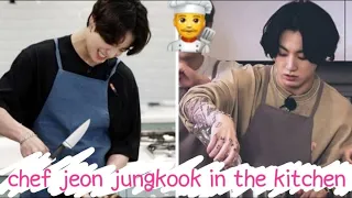 chef JEON JUNGKOOK in the kitchen 👨‍🍳 ||jk cooking compilation ||