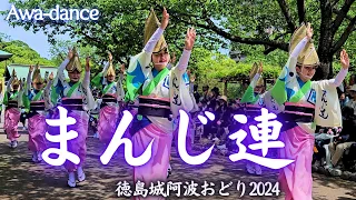 まんじ連 【徳島城 阿波踊り2024】 Awa-dance/お花見広場