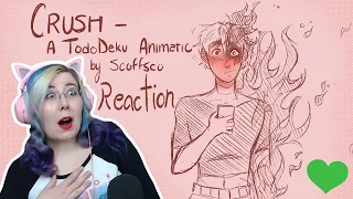 A NEW SHIP?!?!【 Crush | TodoDeku Animatic By: Scoffsco 】REACTION - Zamber Reacts